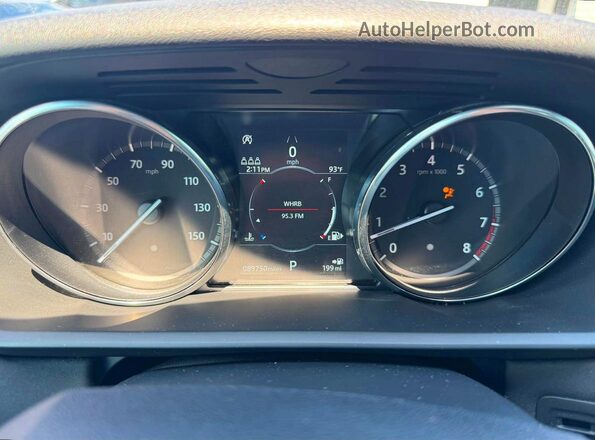 SALRG2RV7L2424760 2020 LAND ROVER DISCOVERY White Widok zestawu wskaźników