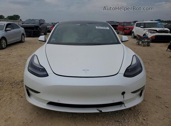 5YJ3E1EB3NF166164 2022 TESLA MODEL 3 Белый Вид сзади