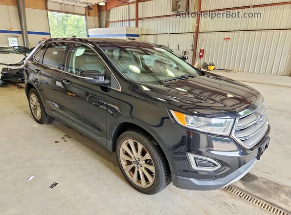 2FMPK4K93HBC52388 2017 FORD EDGE Black Vista frontal
