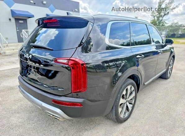 5XYP64HC4NG204790 2022 KIA TELLURIDE Black Delantero derecho
