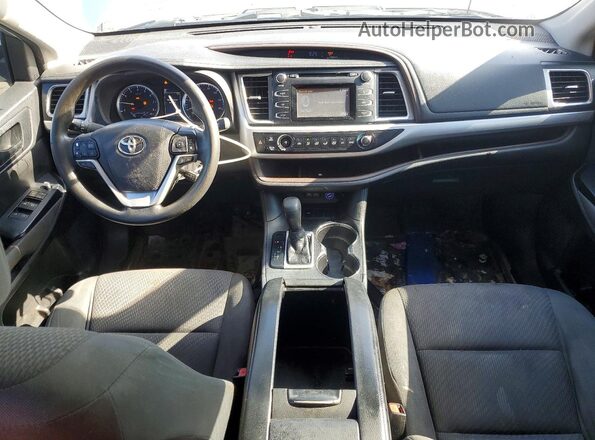 5TDZZRFHXJS243165 2018 TOYOTA HIGHLANDER Silver Vista del cuadro de instrumentos
