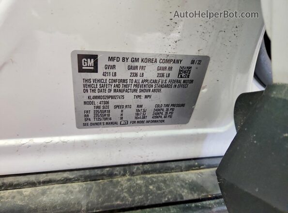 KL4MMDS29PB027475 2023 BUICK ENCORE White 