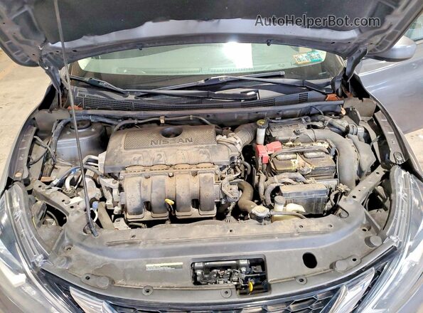 3N1AB7AP1KY239619 2019 NISSAN SENTRA Gray ძრავის განყოფილების ხედი