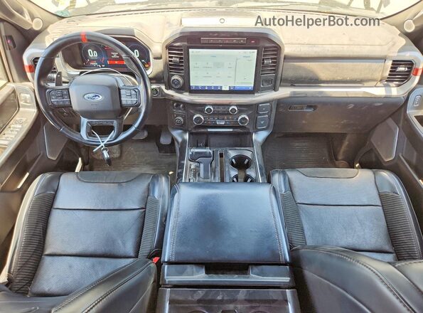 1FTFW1RG0NFC21018 2022 FORD F150 Blue Vista del cuadro de instrumentos