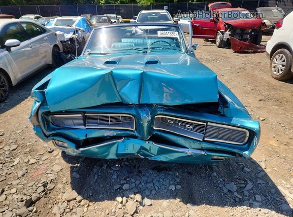 242678B116335 1968 PONTIAC UK Бирюзовый Вид спереди