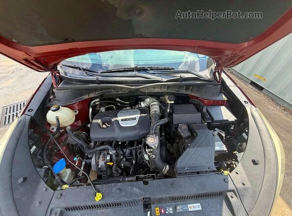 KM8J33A23GU220468 2016 HYUNDAI TUCSON Red Vista del salpicadero