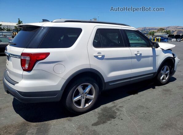 1FM5K7D88KGA22455 2019 FORD EXPLORER Белый Передняя правая четверть