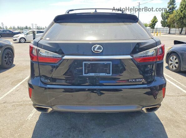 2T2BZMCAXGC007480 2016 LEXUS RX Черный Вид салона спереди