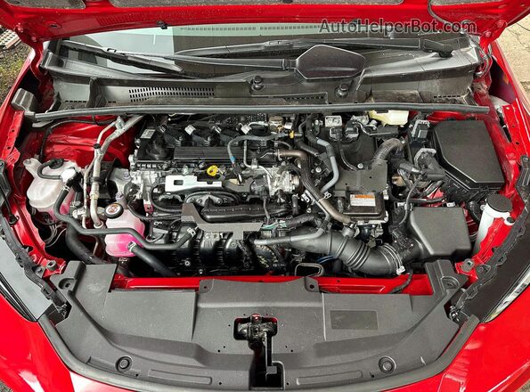 JTDADABU0S3029109 2025 TOYOTA PRIUS Red წინა პანელის ხედი