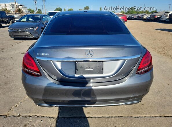 55SWF8DB1KU286799 2019 MERCEDES-BENZ C Серый Вид салона спереди