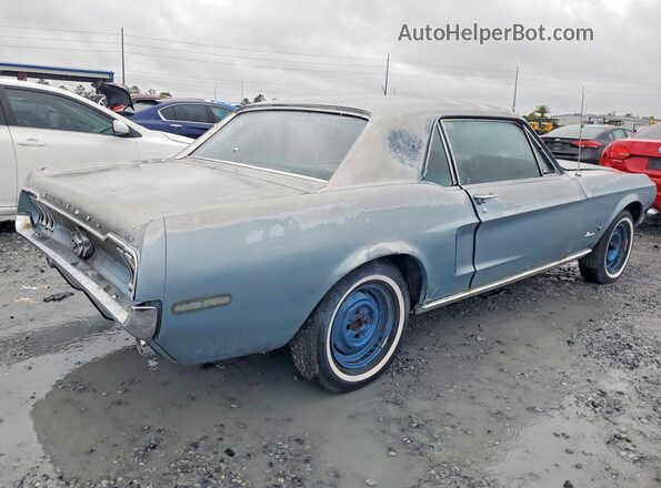 8T01T167983 1968 FORD MUSTANG Бирюзовый Передняя правая четверть