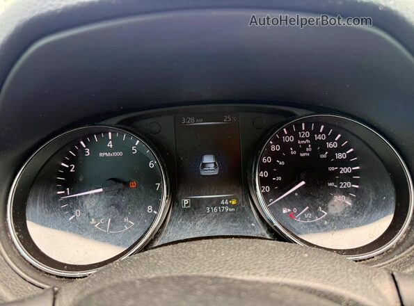 5N1AT2MT6HC802764 2017 NISSAN ROGUE Черный Вид щитка приборов
