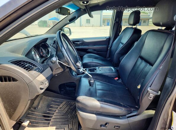 2C4RDGEG8HR740679 2017 DODGE CARAVAN Gray Widok deski rozdzielczej