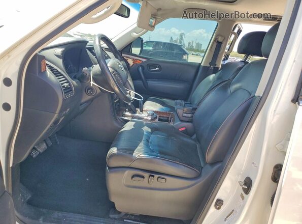 JN8AY2NE0H9700920 2017 NISSAN ARMADA White Առջևի վահանակի տեսք