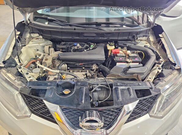 KNMAT2MV2GP619018 2016 NISSAN ROGUE Silver VIN sticker view