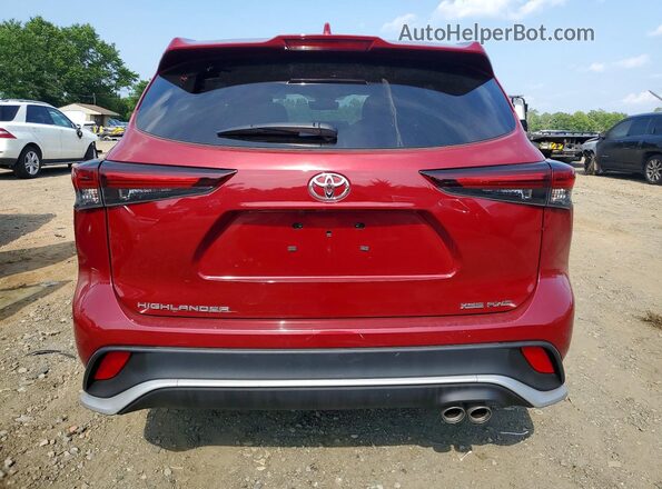 5TDKDRBH2RS533806 2024 TOYOTA HIGHLANDER Красный Вид салона спереди
