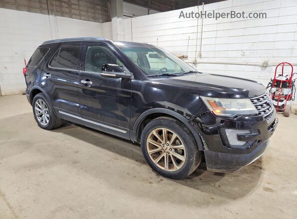 1FM5K8F82GGB27969 2016 FORD EXCUR Black Przód prawy