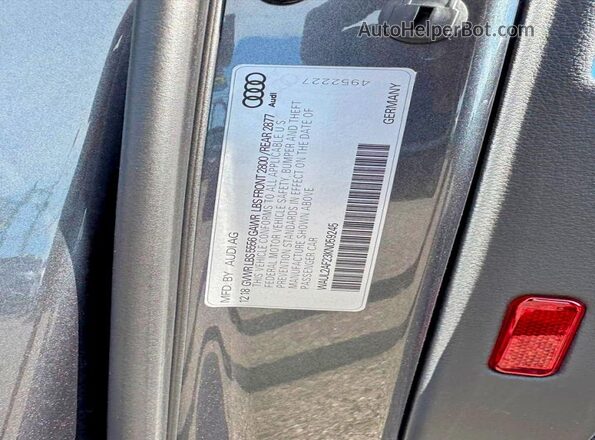 WAUL2AF23KN059245 2019 AUDI A6 Угольный Вид задних сидений