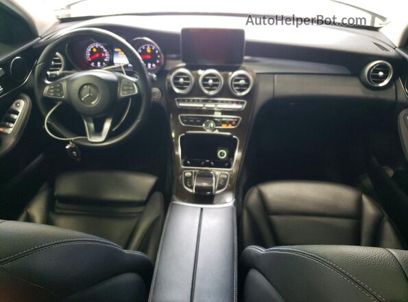 WDDWF4JB1GR141266 2016 MERCEDES-BENZ C-CLASS White Instrument cluster view