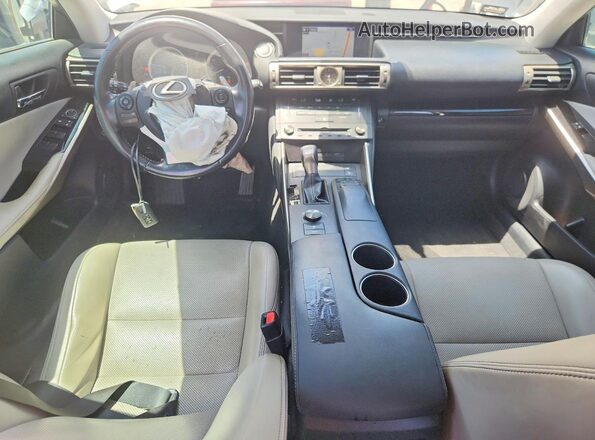 JTHBA1D23G5005793 2016 LEXUS IS Silver Widok zestawu wskaźników