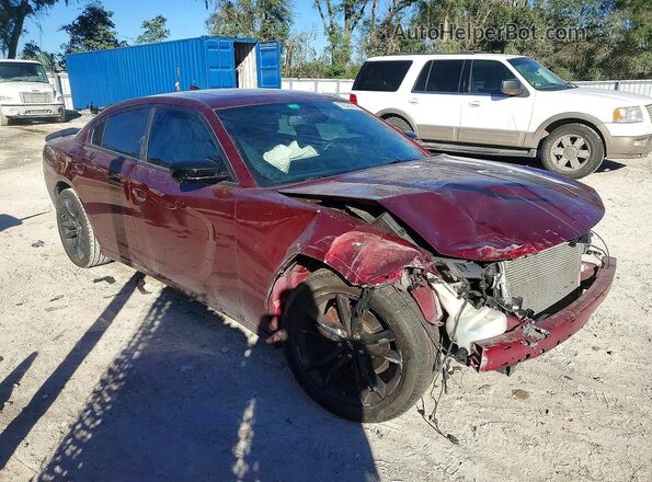 2C3CDXHG8JH187081 2018 DODGE CHARGER Burgundy Widok z przodu