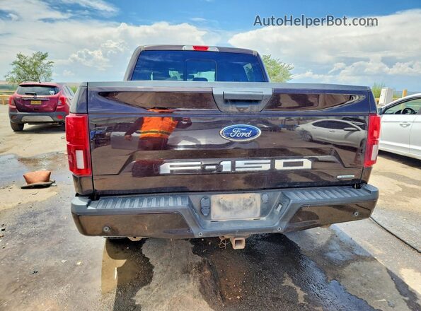 1FTEW1E47KKC87169 2019 FORD F150 Maroon Widok wnętrza z przodu