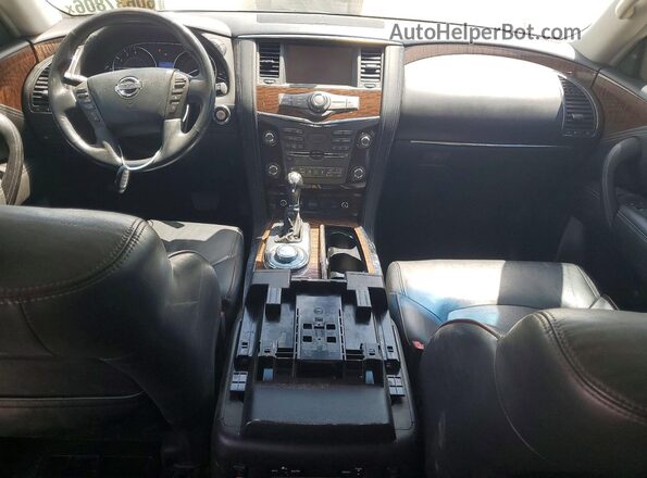 JN8AY2NE0H9700920 2017 NISSAN ARMADA White Սարքավորումների վահանակի տեսք
