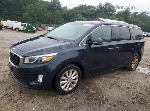 KNDMC5C10G6155424 2016 KIA SEDONA Black უკანა მარცხენა
