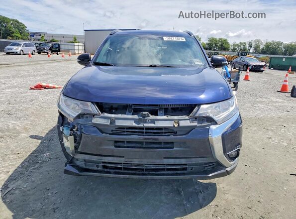 JA4AD3A3XJZ022565 2018 MITSUBISHI OUTLANDER Blue Widok z tyłu