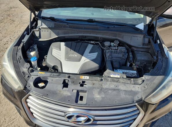 KM8SM4HF3HU178160 2017 HYUNDAI SANTA FE Brown VIN կոդի պիտակի տեսք