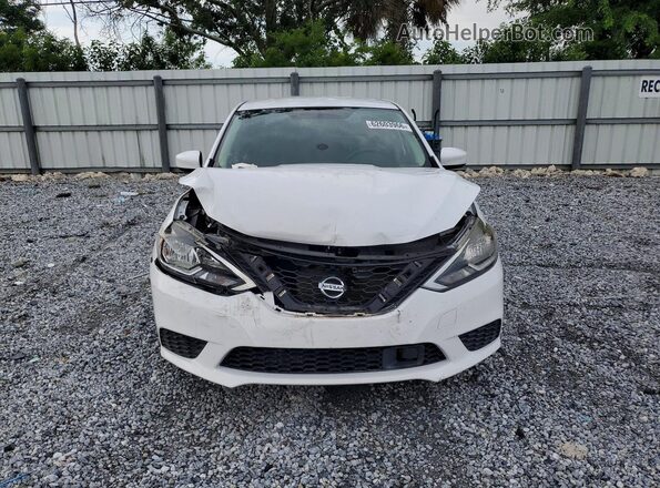 3N1AB7AP9KY334574 2019 NISSAN SENTRA White Widok z tyłu