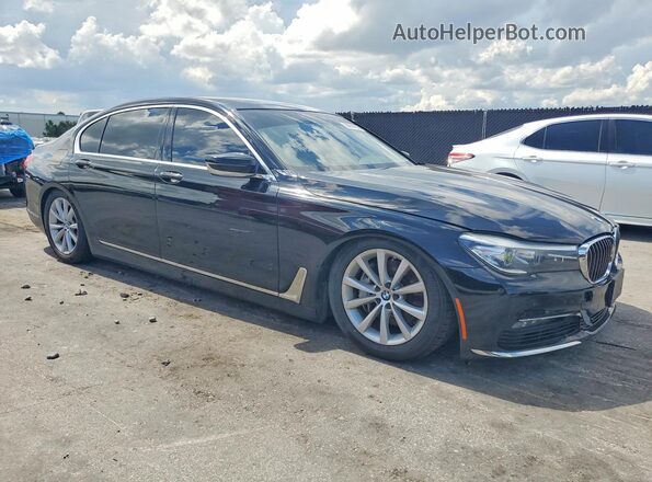 WBA7E4C50JGV23989 2018 BMW 7 SERIES Black Widok z przodu