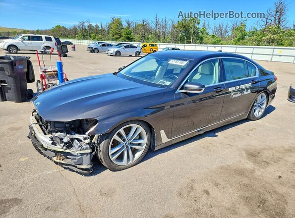 WBA7F2C53GG420172 2016 BMW 7 SERIES Gray Trasero izquierdo