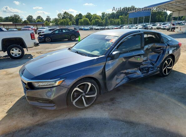 1HGCV1F35LA010156 2020 HONDA ACCORD Gray Trasero izquierdo