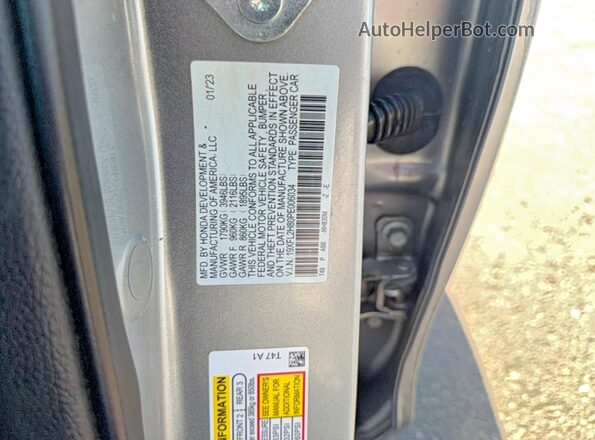 19XFL2H80PE006034 2023 HONDA CIVIC Silver Rear interior view