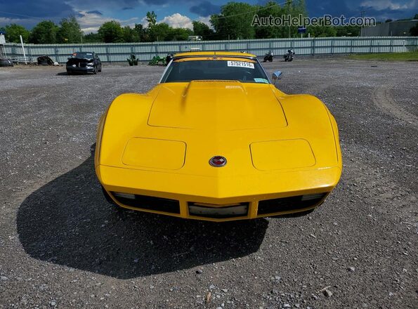 1Z37J3S413935 1973 CHEVROLET CORVETTE Yellow Vista frontal