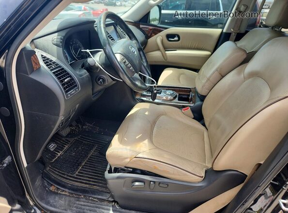 JN8AY2ND7J9057494 2018 NISSAN ARMADA Black Widok deski rozdzielczej