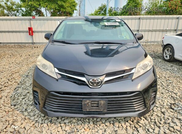 5TDKZ3DC4KS999713 2019 TOYOTA SIENNA Black Вид ззаду