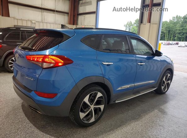 KM8J33A2XGU182429 2016 HYUNDAI TUCSON Blue Передня права чверть