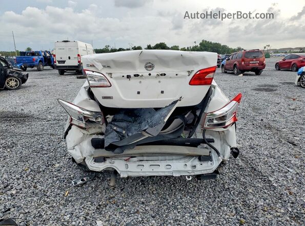 3N1AB7AP9KY334574 2019 NISSAN SENTRA White Widok wnętrza z przodu