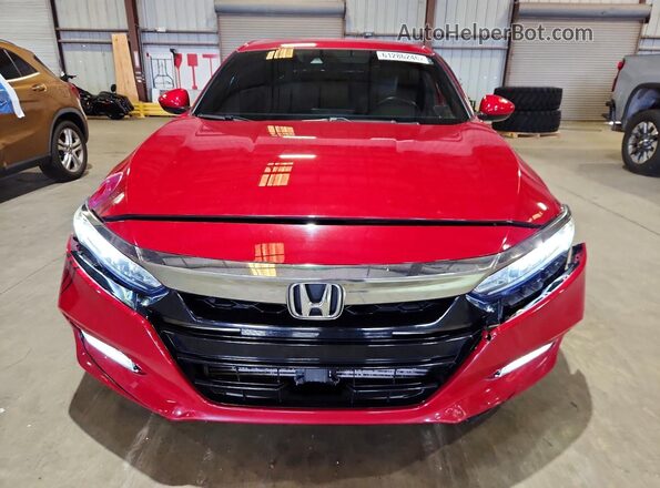 1HGCV1F33JA248262 2018 HONDA ACCORD Red უკანა ხედი