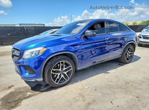 4JGED6EB2KA134380 2019 MERCEDES-BENZ GLE Blue Rear left