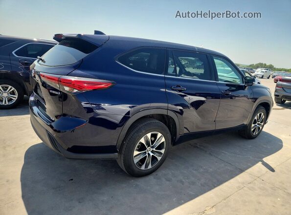 5TDGARAH4NS511395 2022 TOYOTA HIGHLANDER Blue Delantero derecho