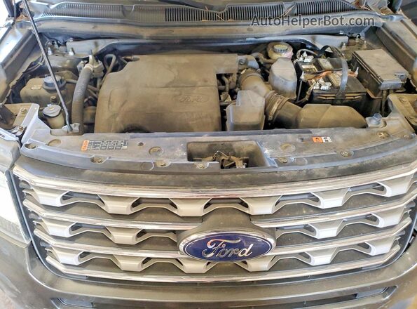 1FM5K8D82GGA33965 2016 FORD EXPLORER Gray Engine compartment view