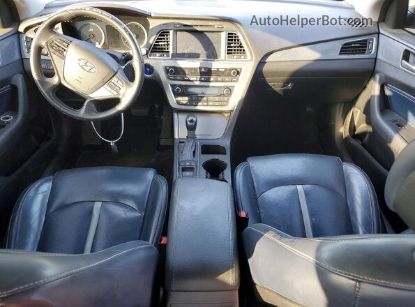 KMHE54L23GA021470 2016 HYUNDAI SONATA Black Вид щитка приладів