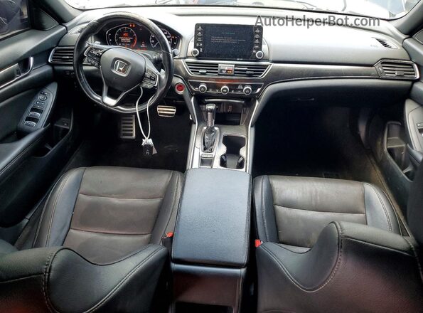 1HGCV1F37KA113545 2019 HONDA ACCORD Black Vista del cuadro de instrumentos