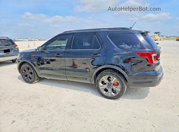 1FM5K8GT2JGB31479 2018 FORD EXPLORER Black უკანა მარჯვენა