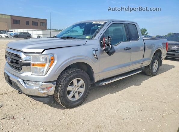1FTEX1EP7NFB29404 2022 FORD F150 Серебряный Задняя левая четверть