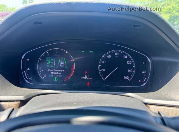 1HGCV1F44KA033841 2019 HONDA ACCORD Silver Вид щитка приладів