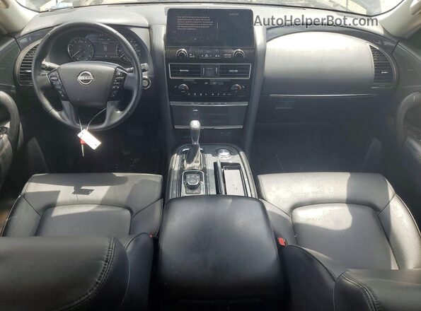 JN8AY2AC2M9147654 2021 NISSAN ARMADA Black Սարքավորումների վահանակի տեսք